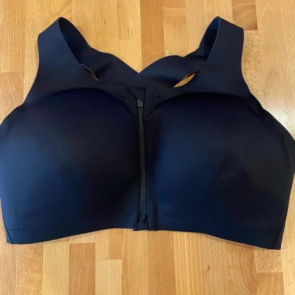 Enlite Front-Zip Sports Bra 38DD Black LULULEMON - Picture 4 of 9